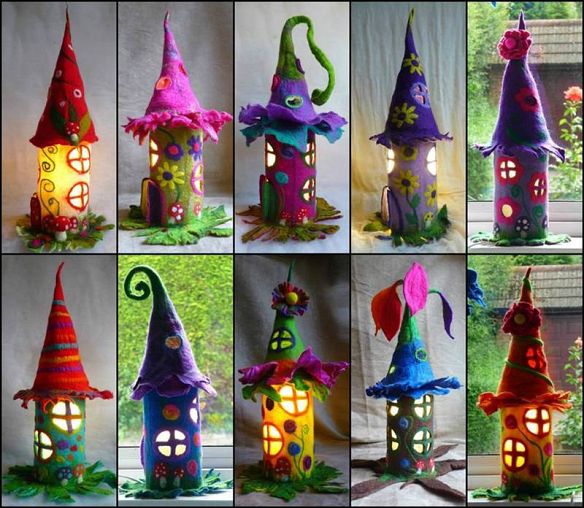 Adorable-Felt-Fairy-Houses