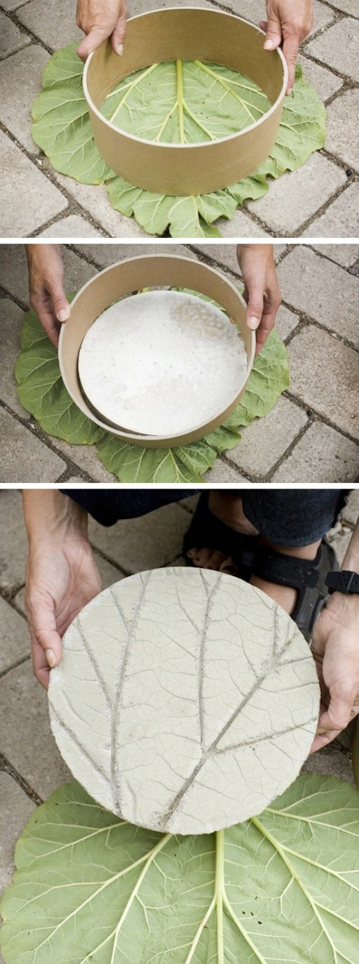 How-To-Make-DIY-Leaf-Imprinted-Garden-Stepping-Stones-2