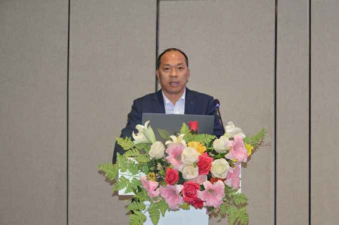 集团公司副总经理兼钢结构公司总经理张永庆作《乐鱼官网app登录入口·(中国)官方网站-乐鱼体育(中国)二〇二二年度管理工作报告》.JPG
